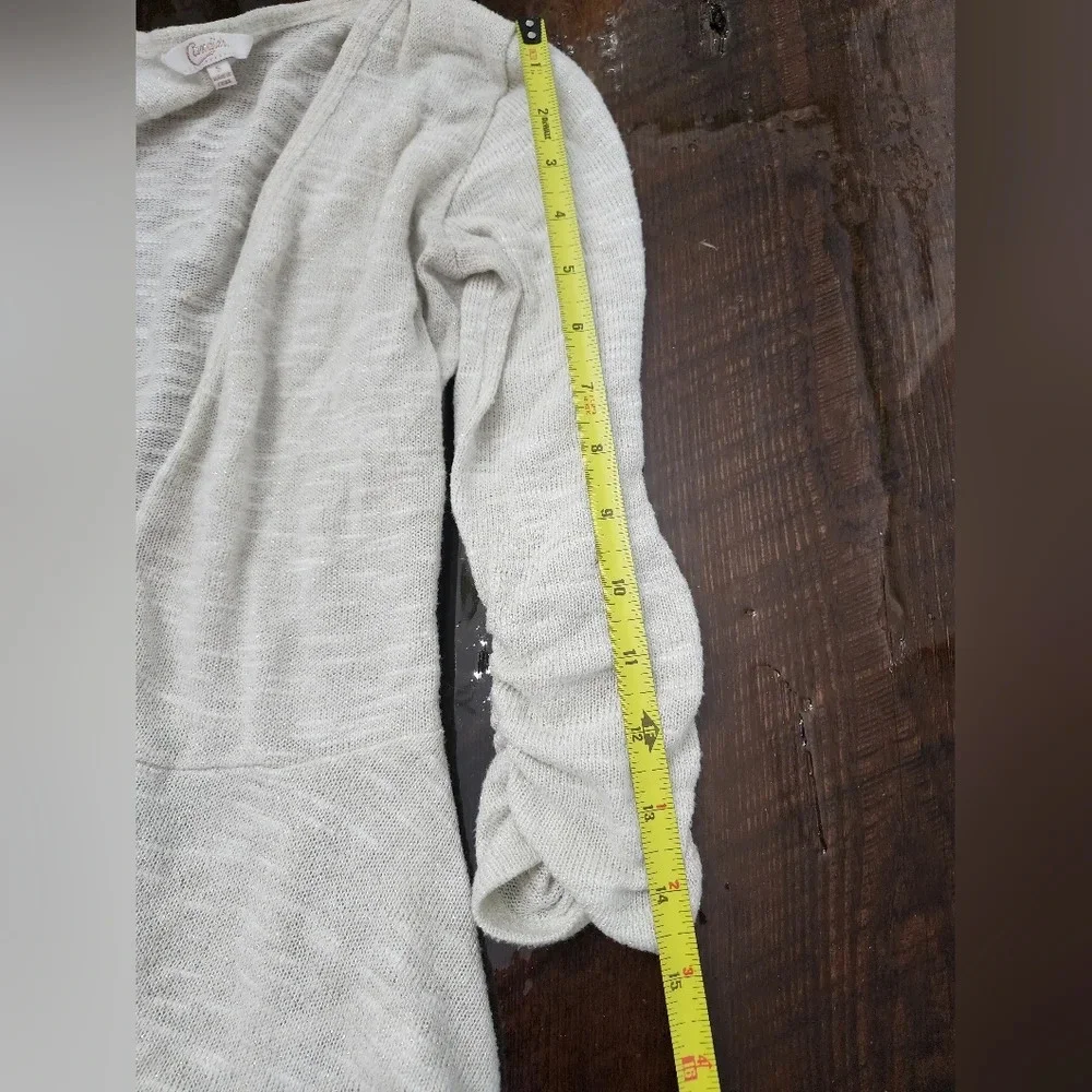 #056 Candies Small Open cream & gold Cardigan - Picture 5 of 12